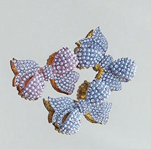 Beautiful Bow Pearl Rhinestone  brooch