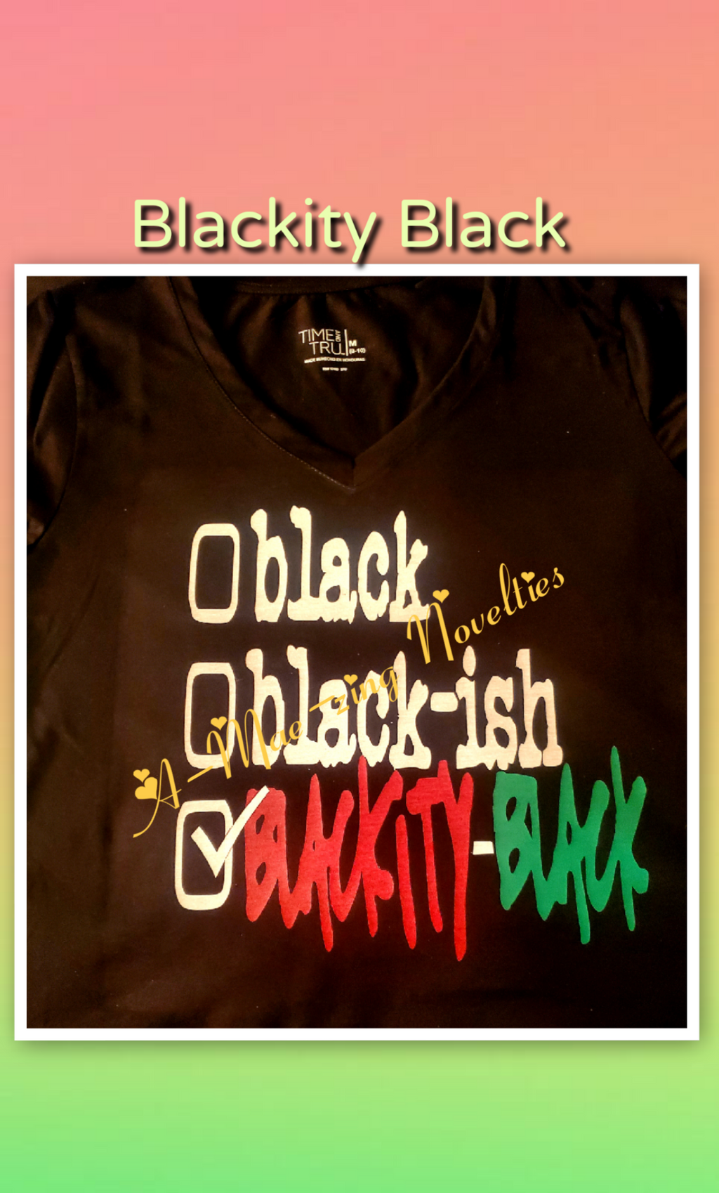 BLACK, BLACK-ISH, BLACKITY BLACK TEE